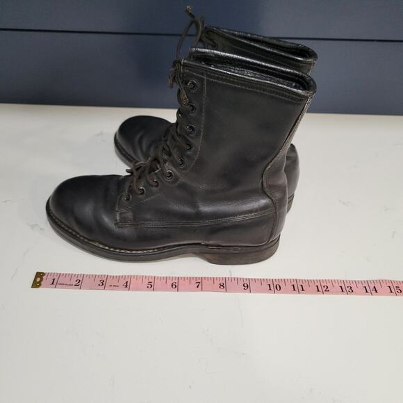 Vintage Addison Shoe Company Steel Toe Leather Boots Men's 5.5 Woman's 7… - Picture 11 of 14